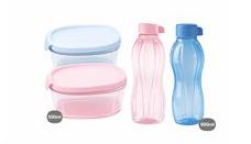 Ultra Clear Oval 500ml (2)  and 500ml Eco bottles (2) (Icelandic Mist/Candy Floss)