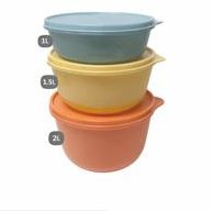 Modular Bowl Set 1L,1.5L,2L (Dolphin, Rich Custard, Cosy Rosy)