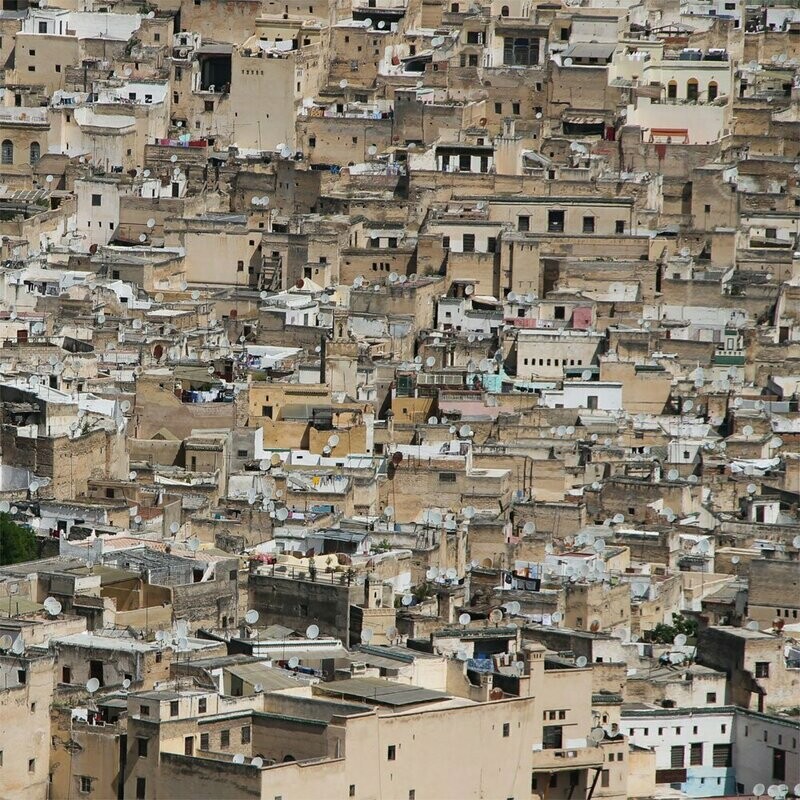 Leinwandbild Quadratisch Medina Marokko II