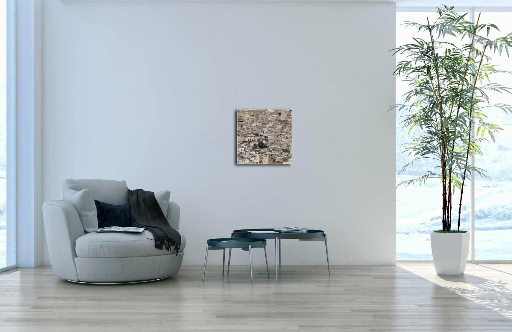 Leinwandbild Quadratisch Medina Marokko I