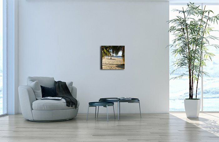 Leinwandbild Quadratisch Strand