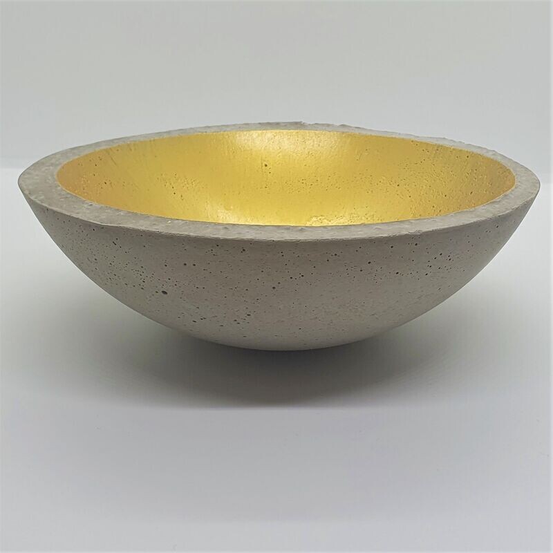 Beton Schale XL, gold