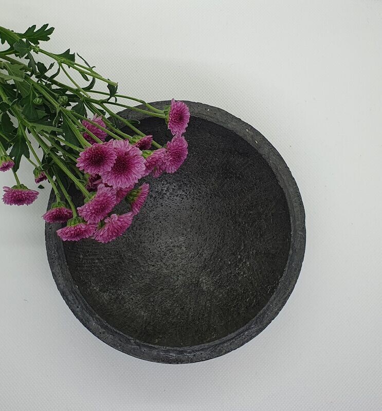 Dekoschale Beton schwarz