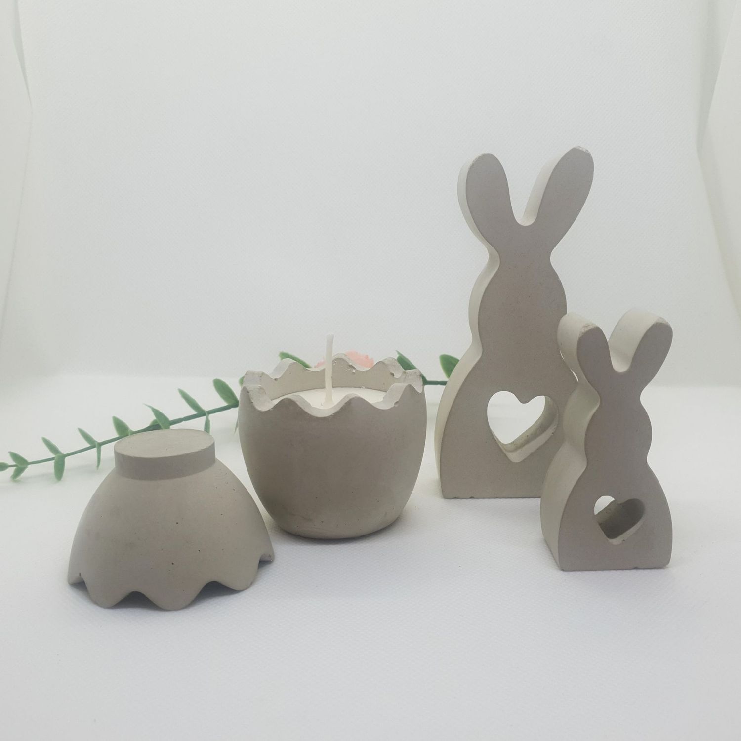 Oster Dekoration Osterhase Osterei Kerze