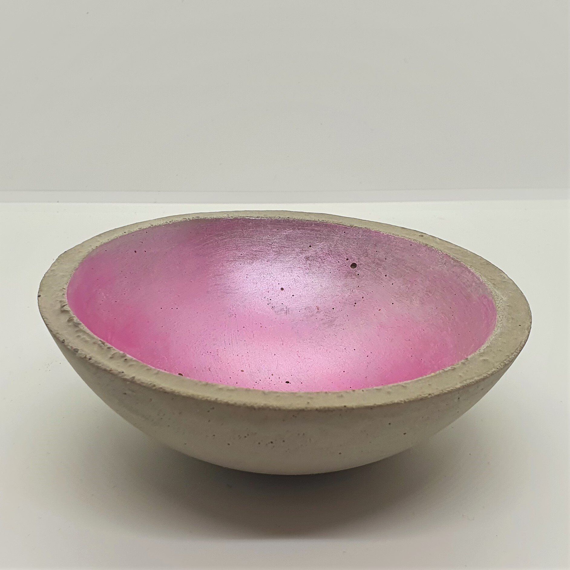 Beton Schale XL rosa vintage