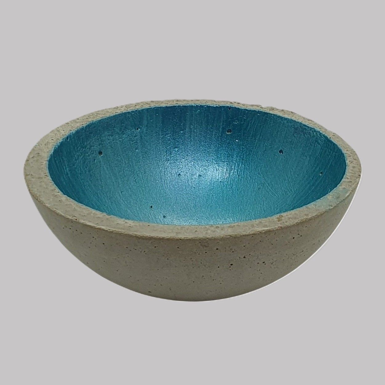 Beton Schale XL petrol blau