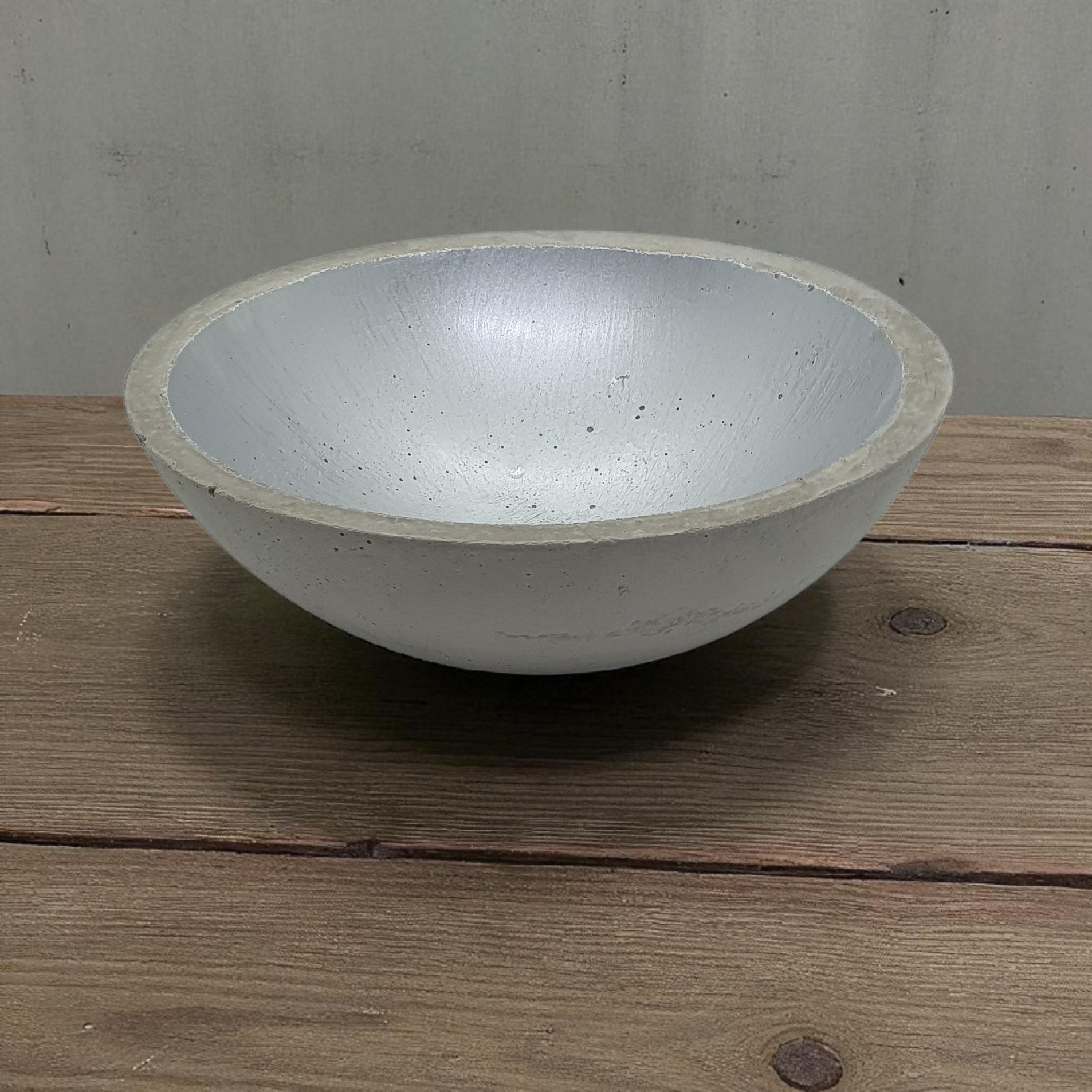 Beton Schale XL silber