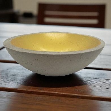 Beton Schale XL, gold