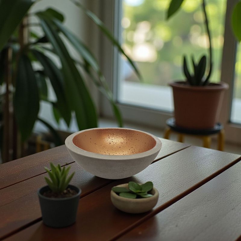 Dekoschale Beton, kupfer Dekoschale Beton, kupfer