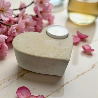 Beton Herz Kerzenhalter für Teelichter