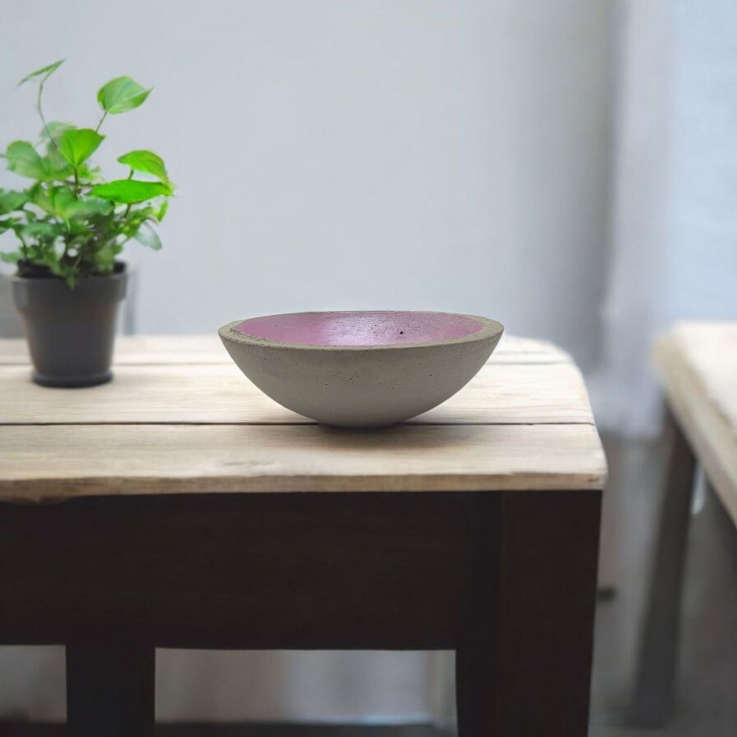 Dekoschale Beton rosa