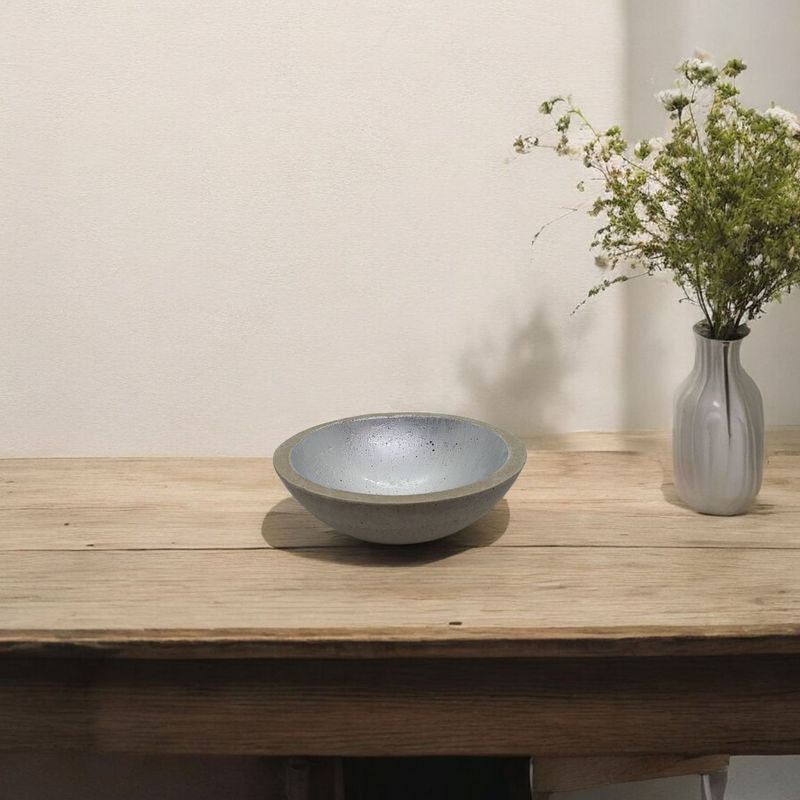 Dekoschale Beton silber Dekoschale Beton silber