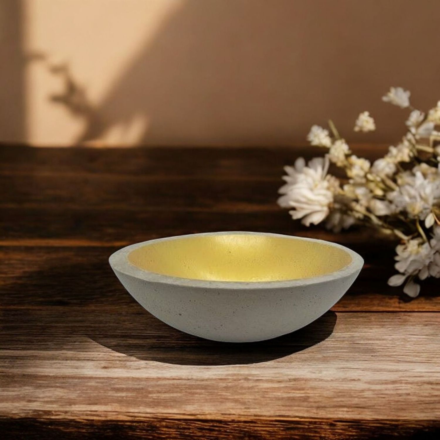 Beton Schale XL, gold