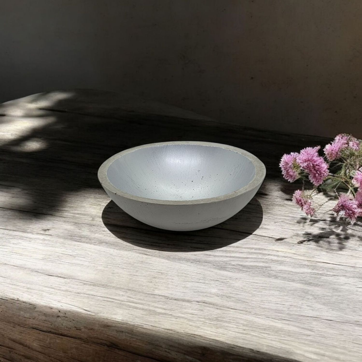 Beton Schale XL silber