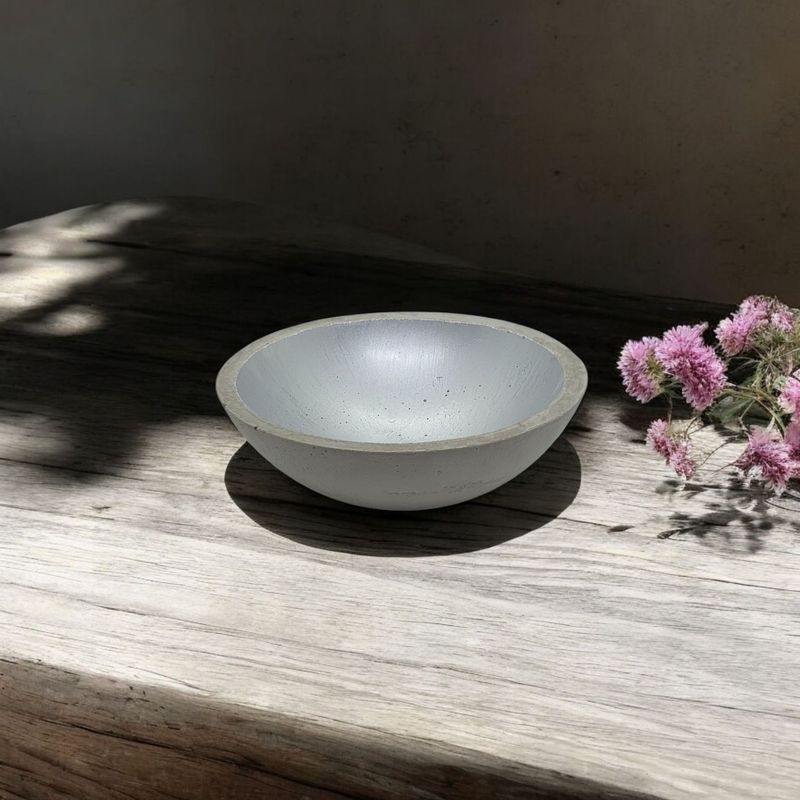 Beton Schale XL silber Beton Schale XL silber