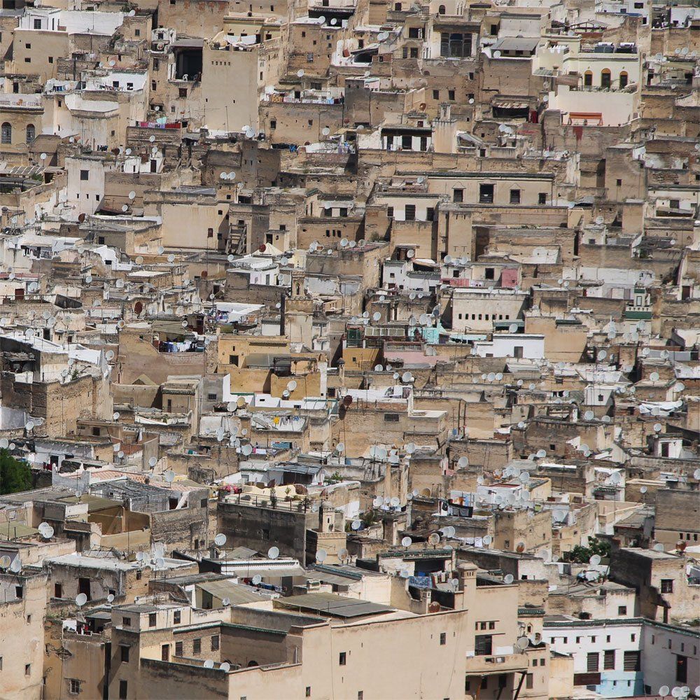 Kunstdruck auf Leinwand Quadratisch Medina II Marokko