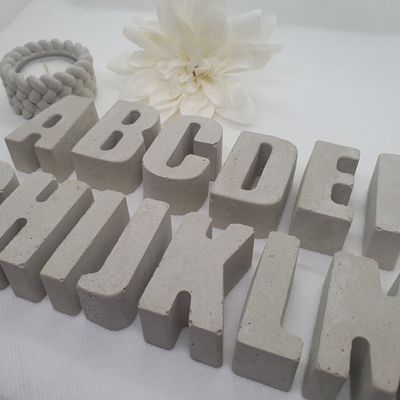 Buchstaben Beton A-Z personalisierter Schriftzug Buchstaben Beton A-Z personalisierter Schriftzug