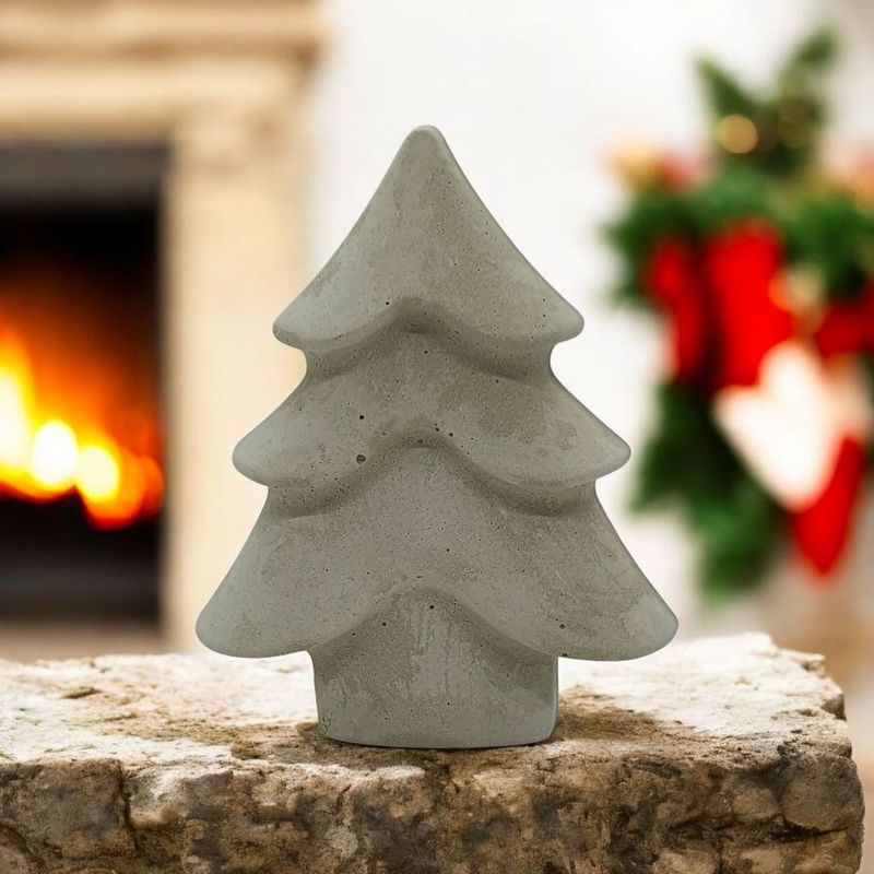 Tannenbaum Weihnachtsdeko Beton