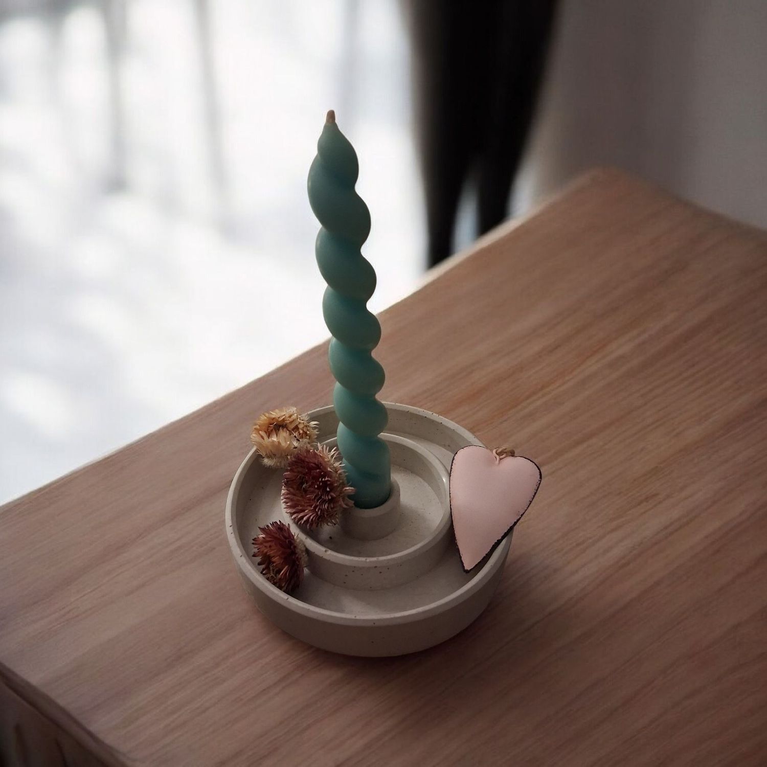 Beton Kerzenhalter für Stabkerzen groß Beton Kerzenhalter für Stabkerzen groß