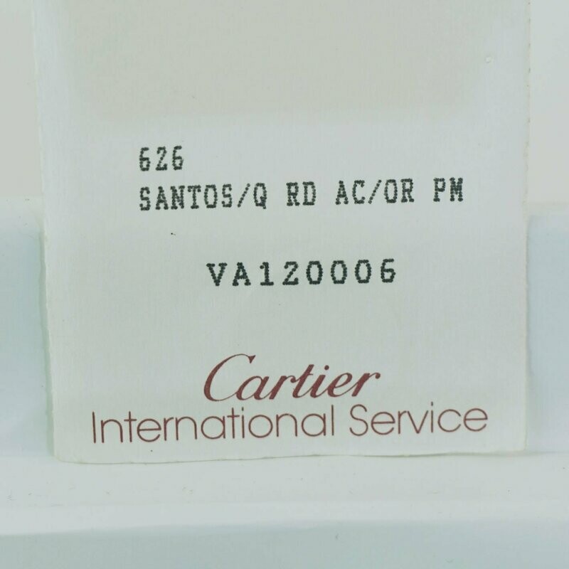 Neues Cartier Santos Ronde PM/SM Saphirglas Neues Cartier Santos Ronde PM/SM Saphirglas
