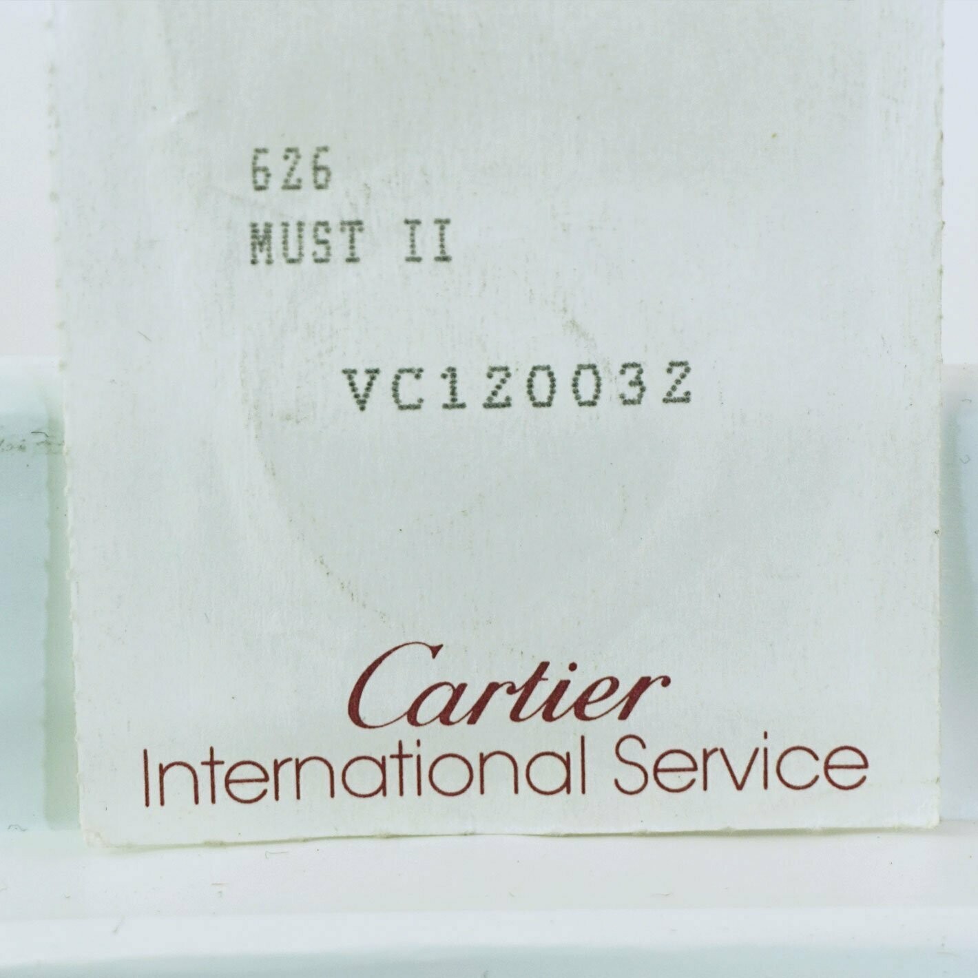 Neues Cartier must II Ronde Ersatzglas