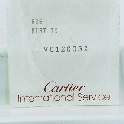 Neues Cartier must II Ronde Ersatzglas