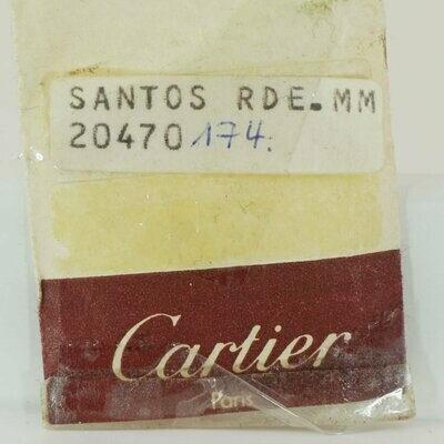 Neues Cartier Santos Ronde MM in Gold Saphirglas