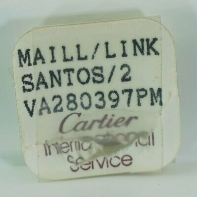 Cartier Ersatzglied Stahl Santos Carree PM/SM GODRON - NOS 10mm