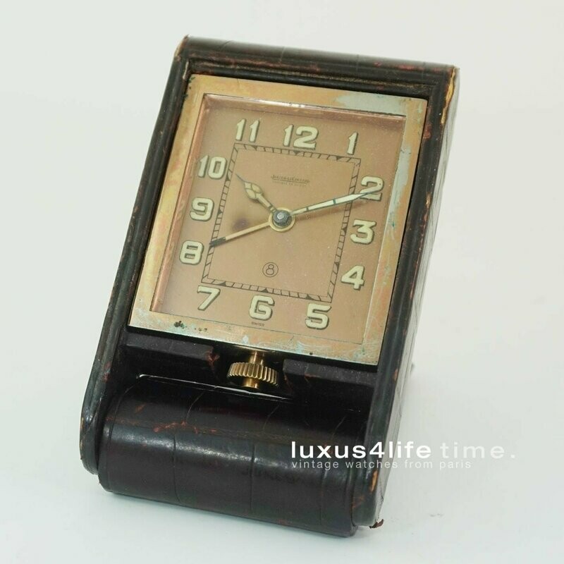 Jäger LeCoultre 8 Tage Klappwecker mit Läutwerk - herrlich