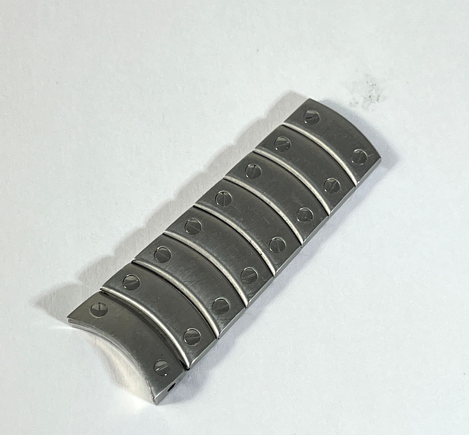 Cartier Santos Ronde MM Bandteil Top Zustand 18mm Stahl Stahl Cartier Santos Ronde MM Bandteil Top Zustand 18mm Stahl Stahl