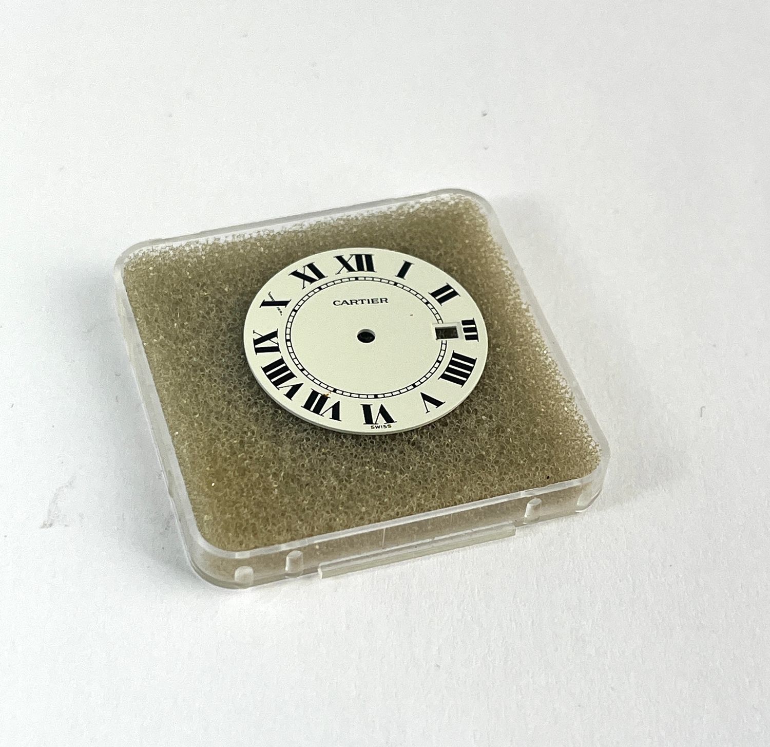 Cartier Zifferblatt Santos Ronde MM Quarz NOS New Old Stock Cartier Zifferblatt Santos Ronde MM Quarz NOS New Old Stock