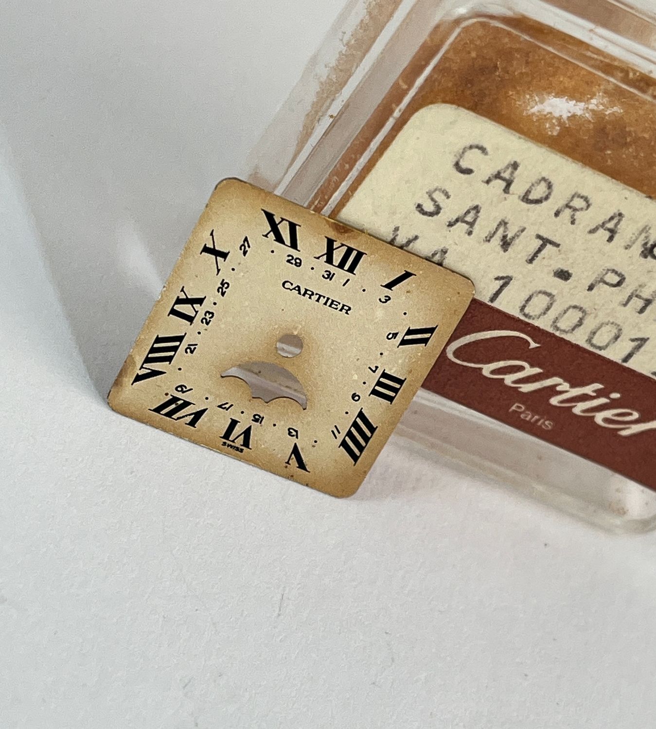 Cartier Zifferblatt Santos GM Mondphase Neu DEFEKT Cartier Zifferblatt Santos GM Mondphase Neu DEFEKT