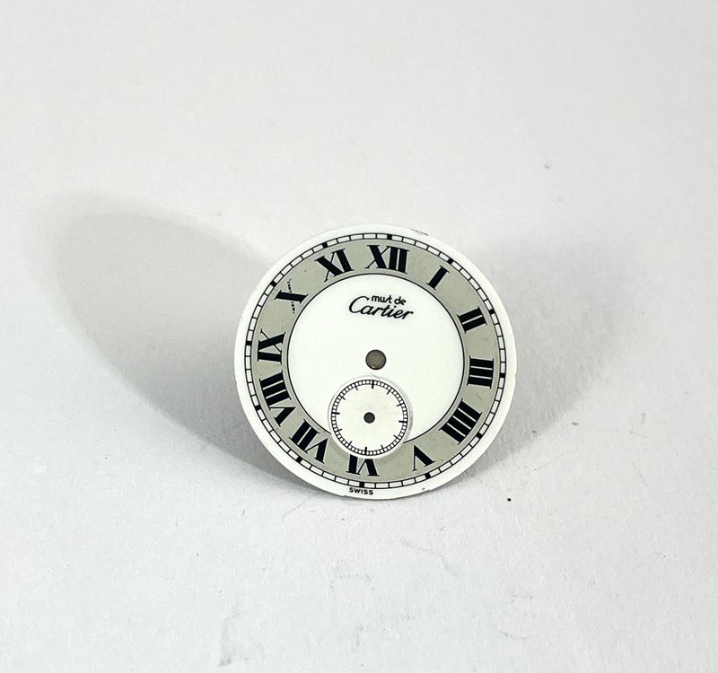 Cartier Zifferblatt must II Ronde mit kleiner Sekunde. GM/LM
