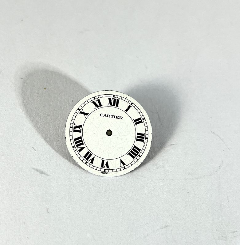 Cartier Zifferblatt Santos Vendome GM/LM Weiss gebraucht