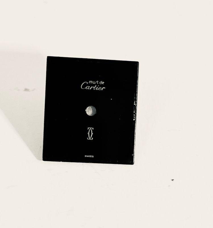 Cartier les must Tank Zifferblatt Ecaille Moet Schwarz used PM/SM