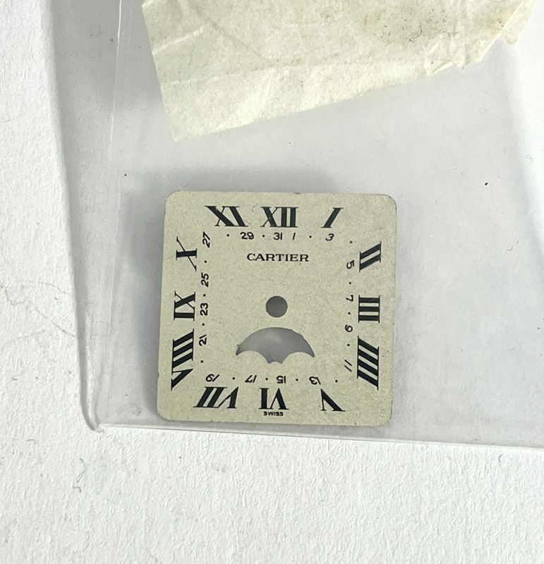 Cartier Zifferblatt Santos Galbee GM/LM Phase de Lune NOS NEU