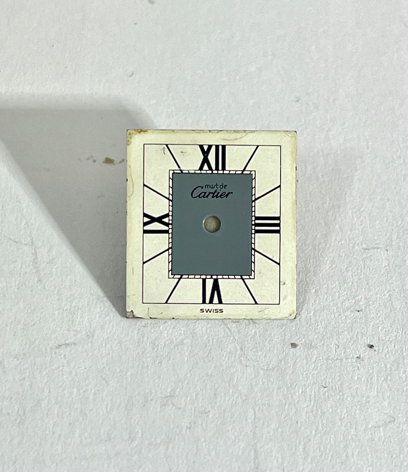 Cartier Zifferblatt Tank Quarz PM/SM Gris /4 CR Damenuhr