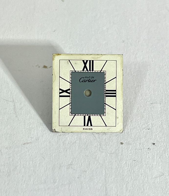 Cartier Zifferblatt Tank Quarz PM/SM Gris /4 CR Damenuhr