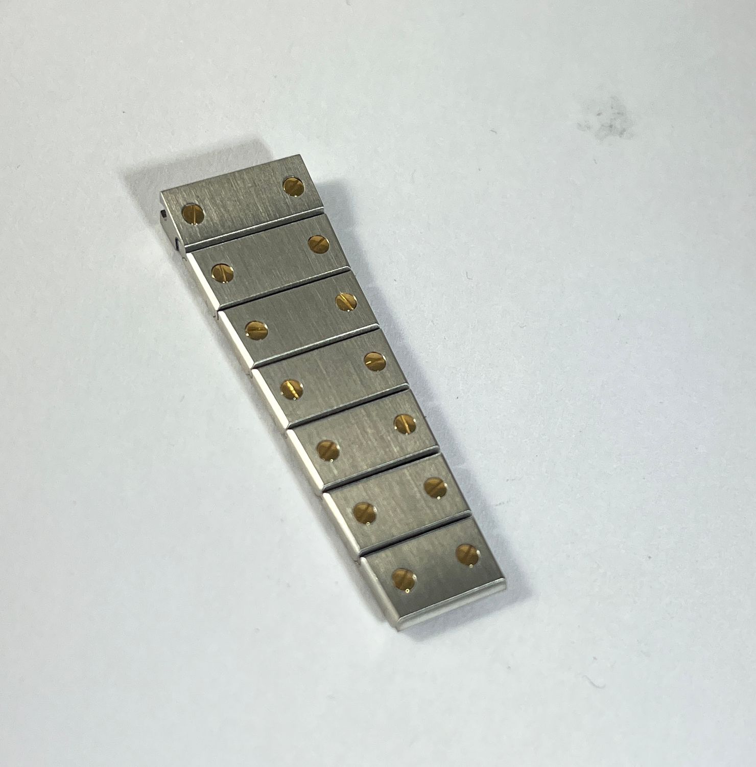 Cartier Santos Carree Automatik Bandteil Top Zustand 14mm Stahl Gold Cartier Santos Carree Automatik Bandteil Top Zustand 14mm Stahl Gold