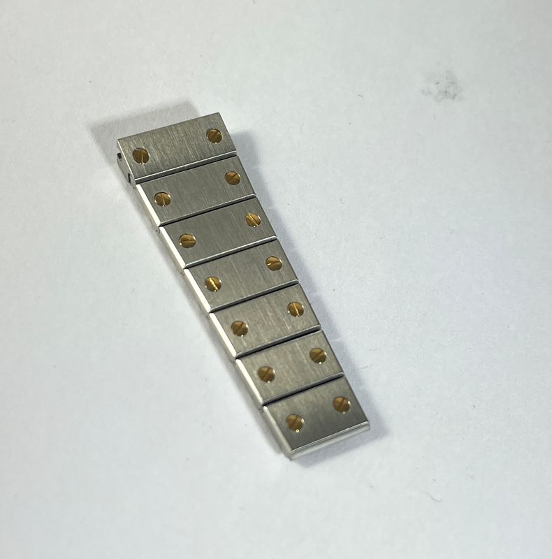 Cartier Santos Carree Automatik Bandteil Top Zustand 14mm Stahl Gold