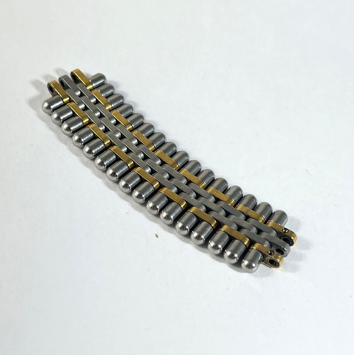 Cartier must21 Typ 2 Bandsegment Stahl/vergoldet getragen 15mm Cartier must21 Typ 2 Bandsegment Stahl/vergoldet getragen 15mm