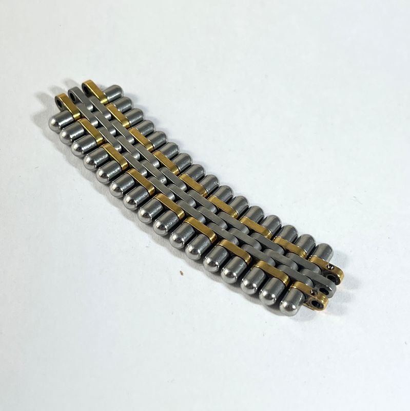 Cartier must21 Typ 2 Bandsegment Stahl/vergoldet getragen 15mm