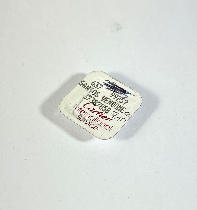 Cartier Santos Vendome Blockingscrew Armband, Stahl/Gold Uhr.