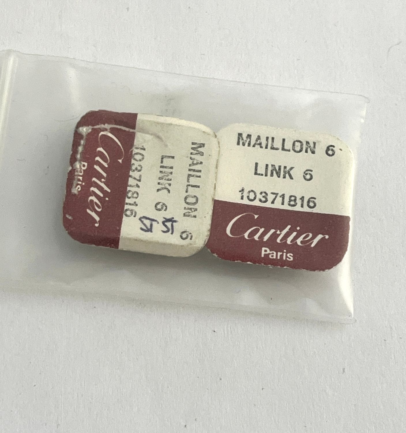 Cartier Bandglied 6 Stahl Santos Carree GM/LM - Serviceteil Cartier Bandglied 6 Stahl Santos Carree GM/LM - Serviceteil