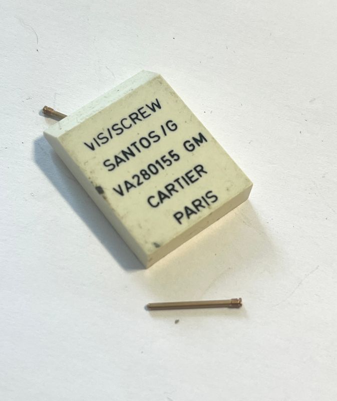 Cartier Santos Galbee Gelbgold Schraube Band NEU NOS 15mm