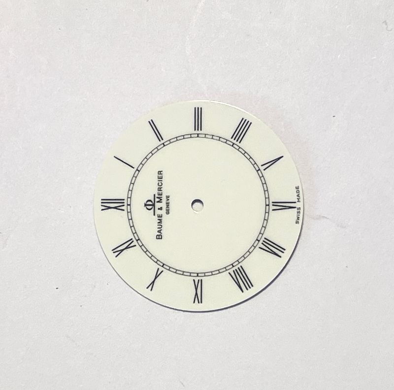 Baume & Merecier Zifferblatt Weiß, 28mm, Quarz NOS unverbaut