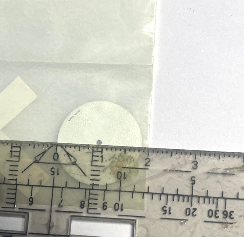 Baume & Merecier Zifferblatt, Weiß, rund, NOS Ref. 5261, 15,5 mm