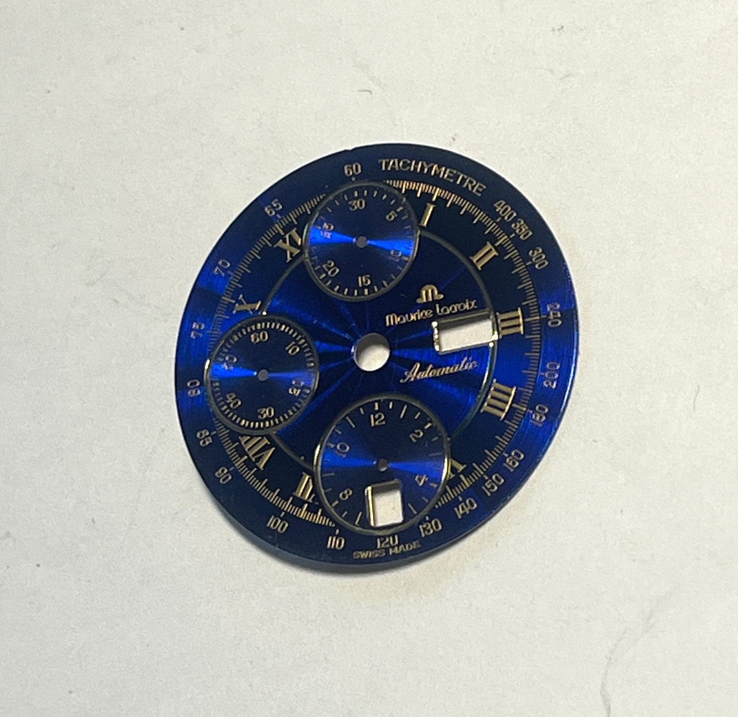 Maurice Lacroix Chrono Zifferblatt Blau Automatik NOS 29mm