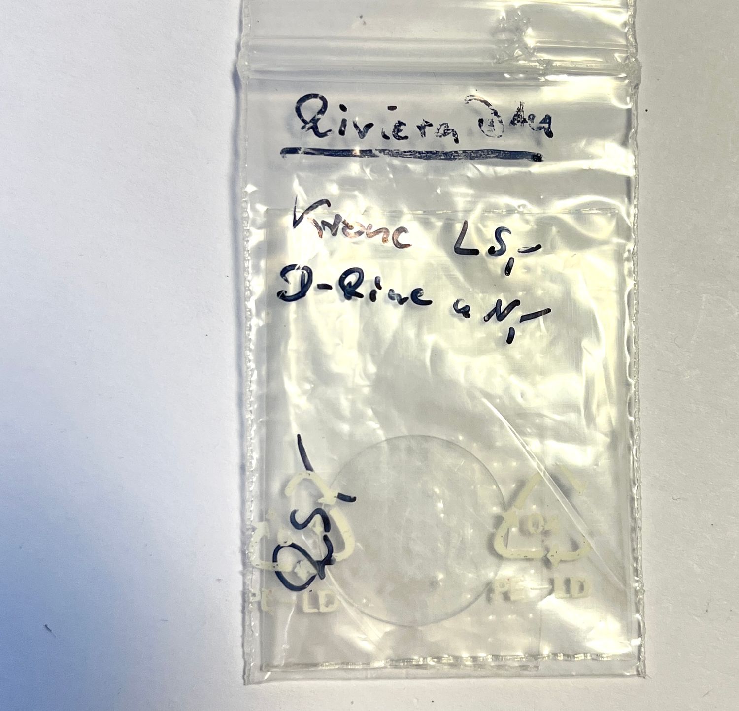 Baume & Merecier Riviera Ersatzglas Damenuhr, ca. 19mm NOS