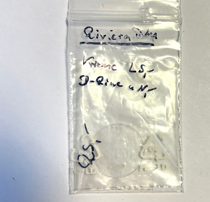 Baume & Merecier Riviera Ersatzglas Damenuhr, ca. 19mm NOS